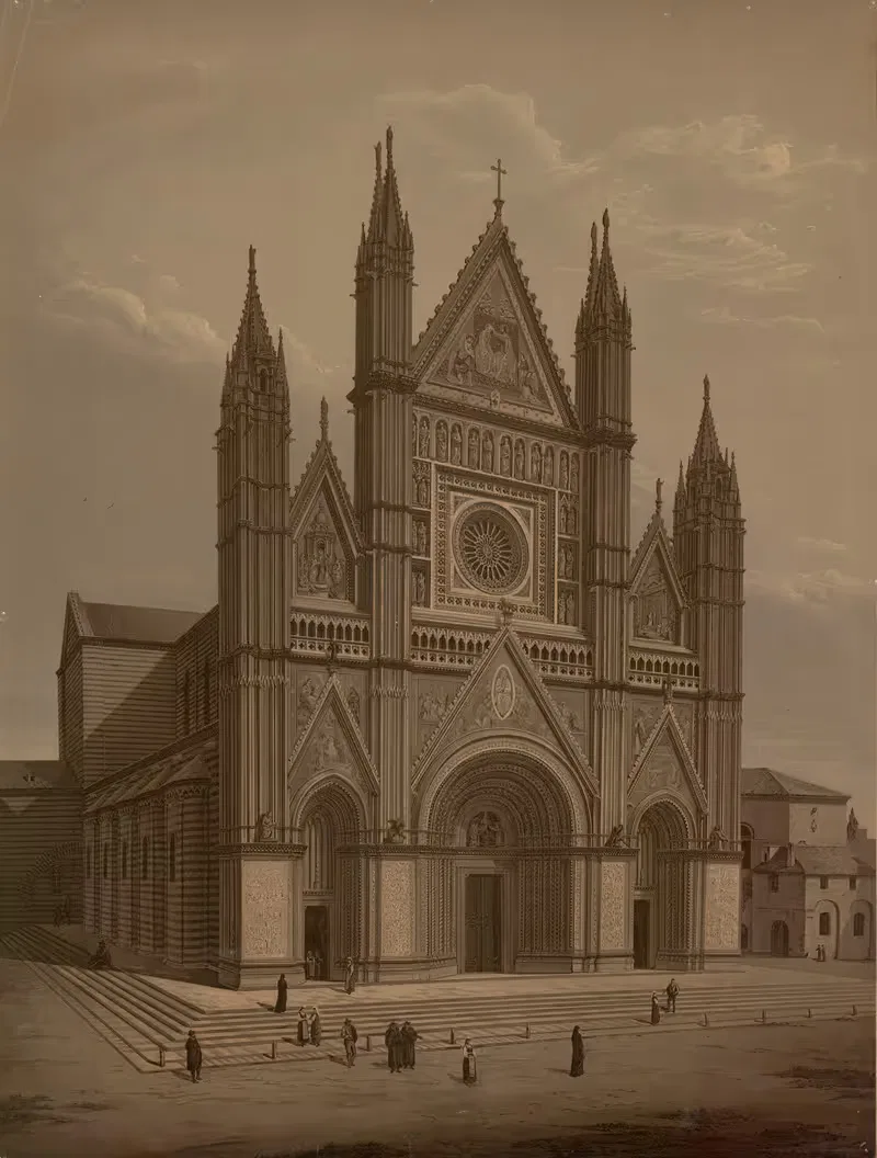 Собор Орвието by Йозеф Лангль, 1883 — digital art print download