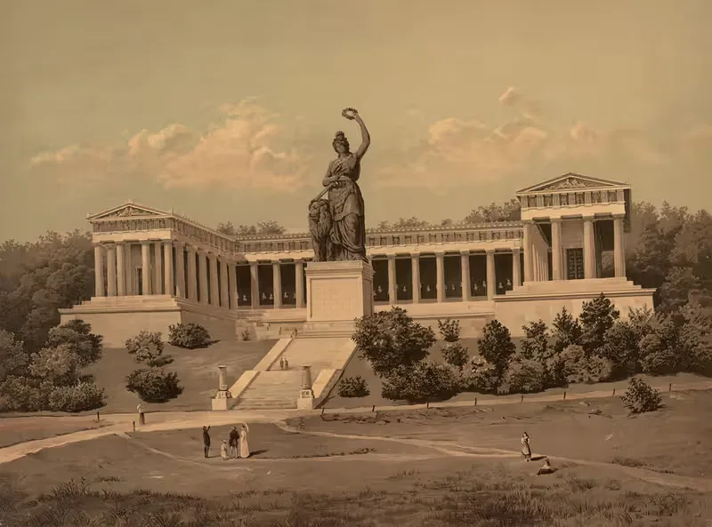 Зал славы, Бавария by Йозеф Лангль, 1883 — digital art print download