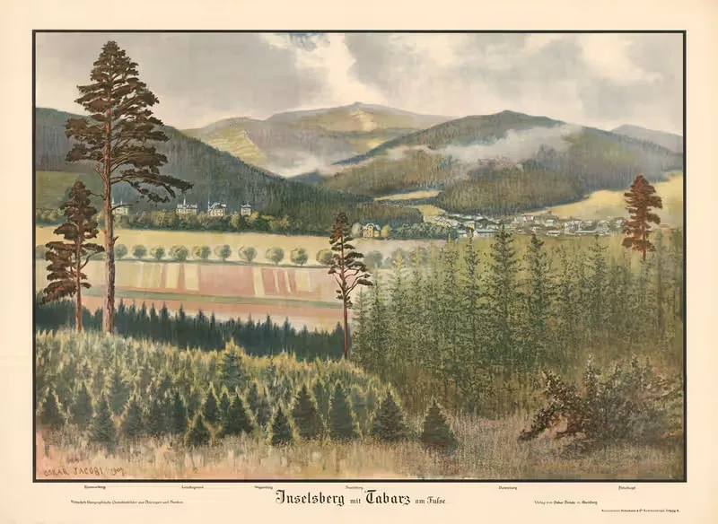 Inselsberg mit Tabarz am Fusse — Oskar Jacobi