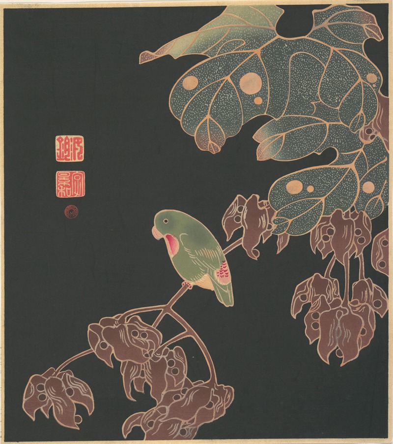 The Paroquet by Itō Jakuchū — digital art print download