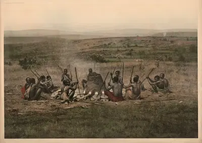 Mpororo blast furnace in the Kilimanjaro steppe by R. Voigtländer, 1911 — digital art print download