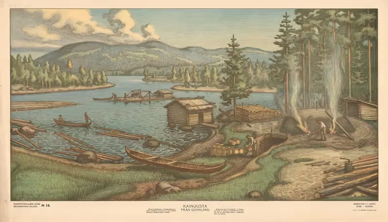 Кайнуста – Из Квянланда by Вихтори Юлинен, 1912 — digital art print download