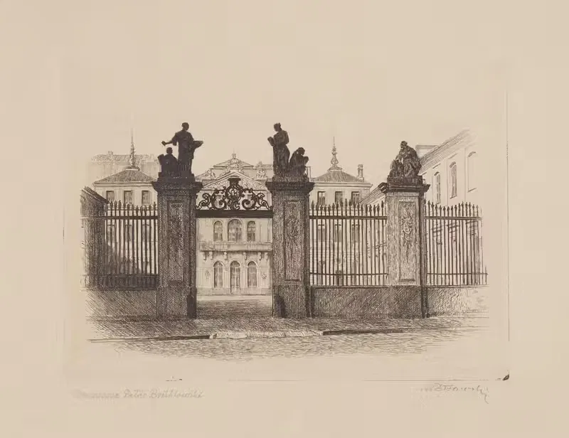 Варшава, дворец Брюловских by Адам Ежи Пультовский, 1939 — digital art print download