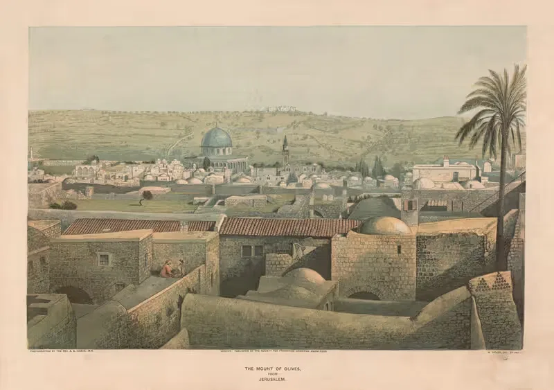 The Mount of Olives, from Jerusalem — Albert Augustus Isaacs