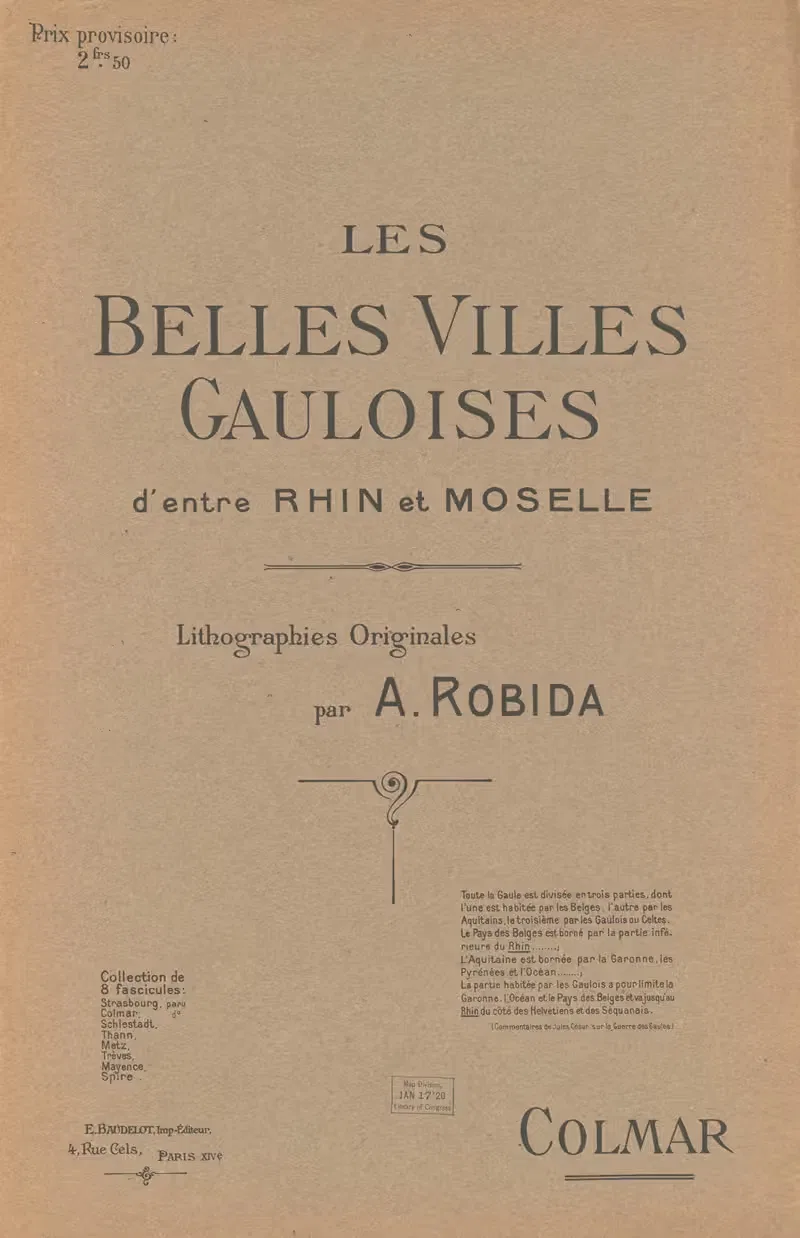 Les belles villes gauloises – Cover — Albert Robida