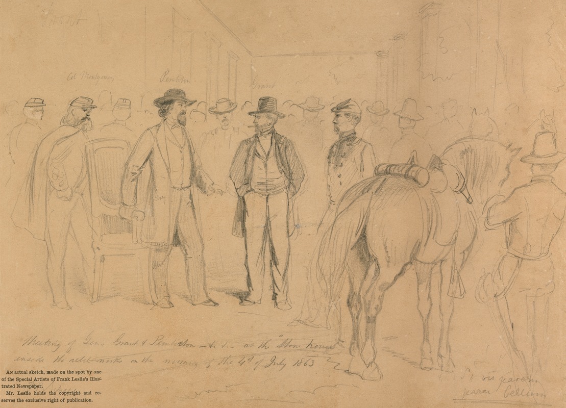 Ulysses S. Grant and John Pemberton by Frederick B. Schell, 1863 — digital art print download