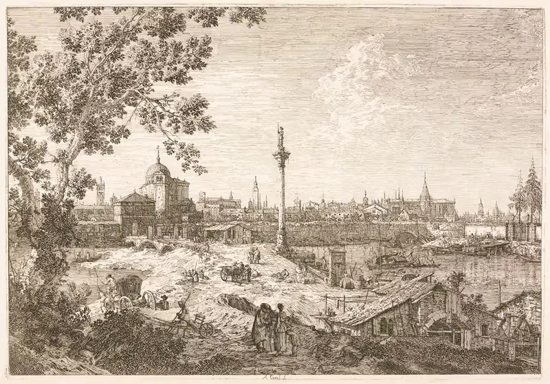 Воображаемый вид на Падую by Антонио Каналетто, 1735–1746 — digital art print download