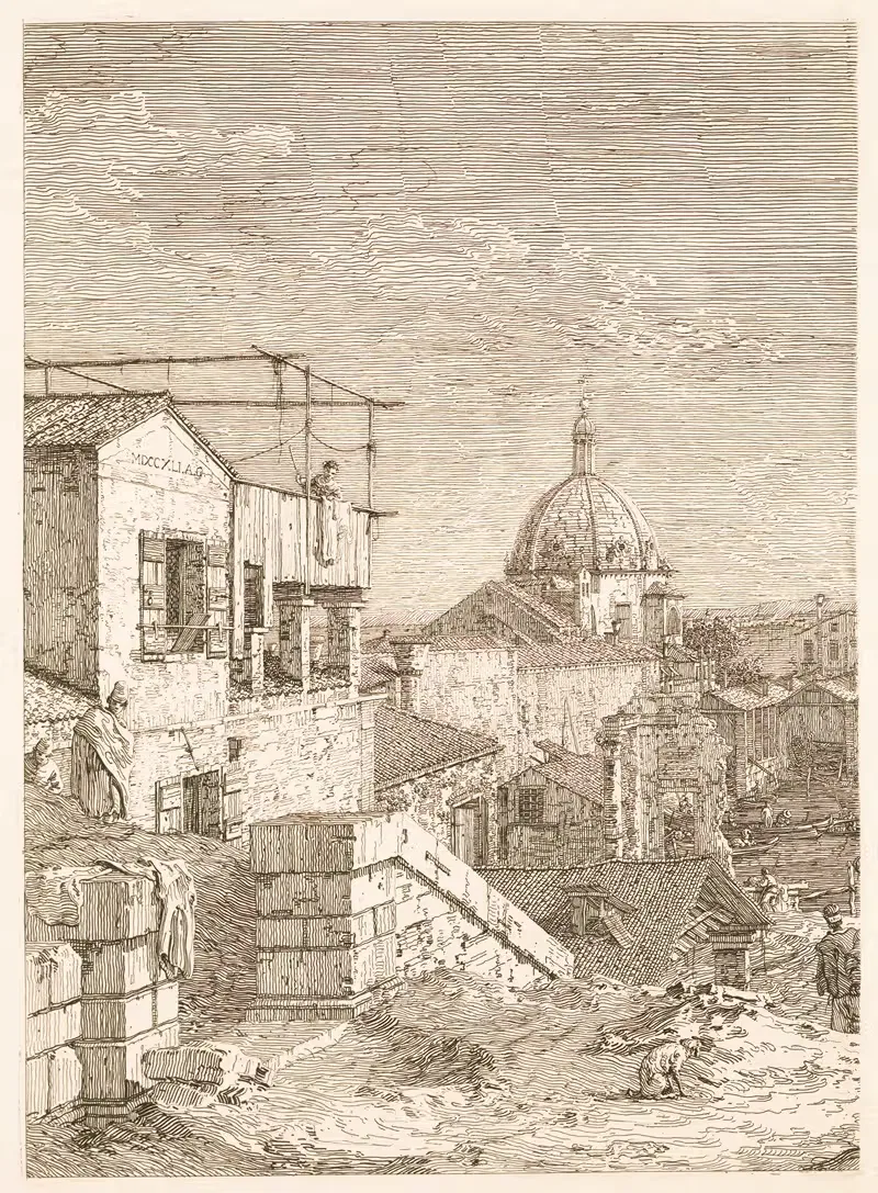 Дом с надписью by Антонио Каналетто, 1735–1746 — digital art print download
