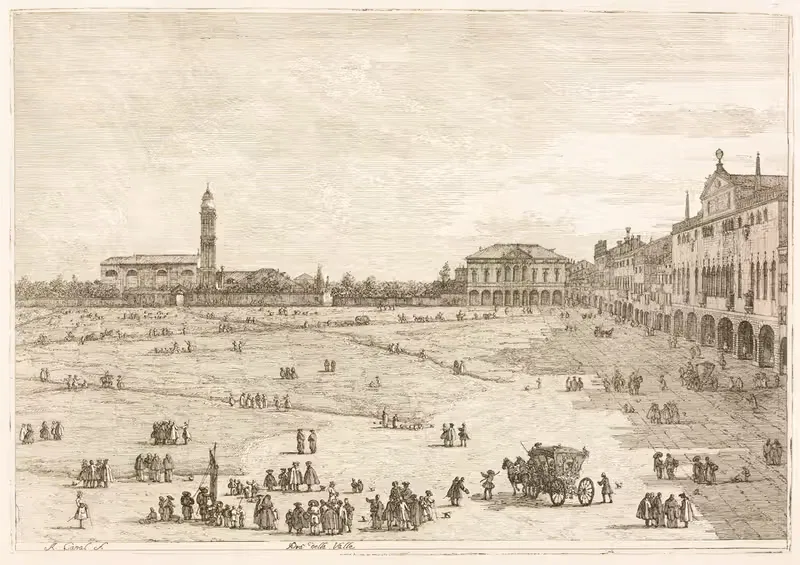 Прат делла Валле, Падуя by Антонио Каналетто, 1735–1746 — digital art print download