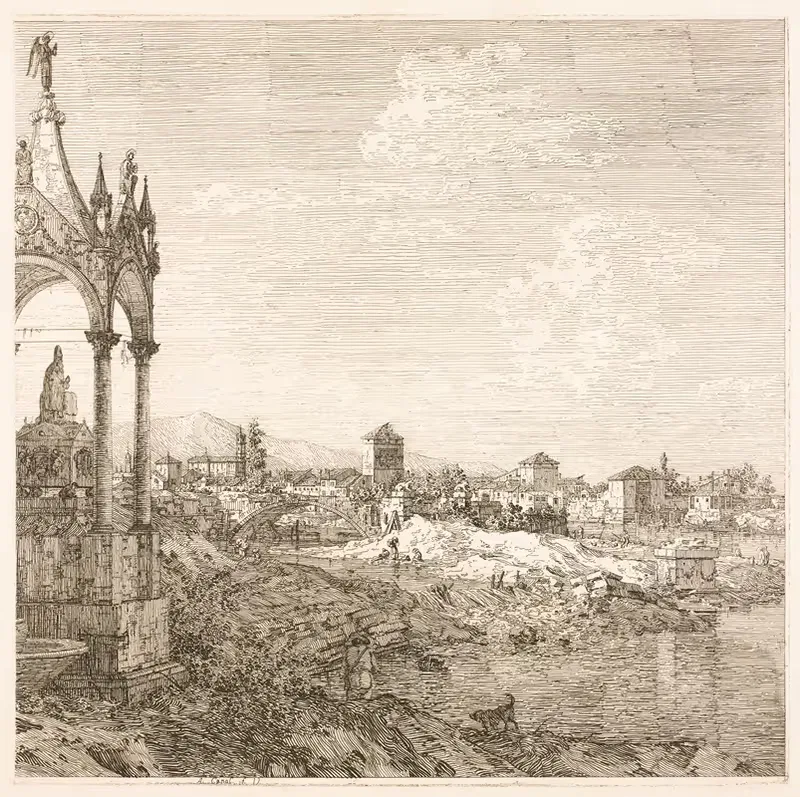 The Sepulcher of a Bishop — Antonio Canaletto