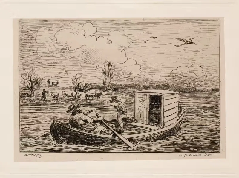 Le Mot de Cambronne (The Slanging Match) — Charles François Daubigny