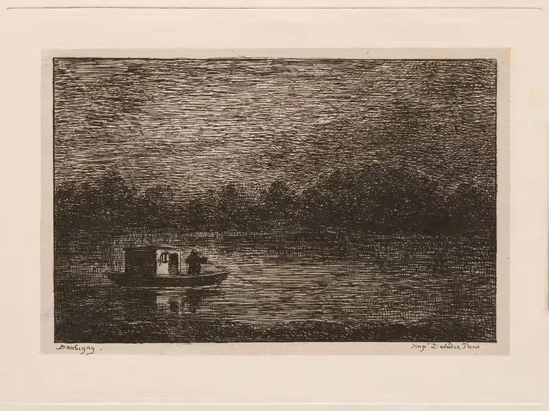 Night Voyage or Net Fishing — Charles François Daubigny