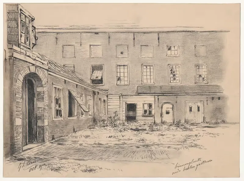 Binnenplaats oude buiten gasthuis — Georg Lourens Kiers