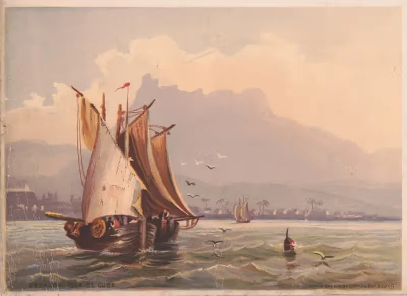 Баракоа, остров Куба by Гранвилл Перкинс, 1874 — digital art print download