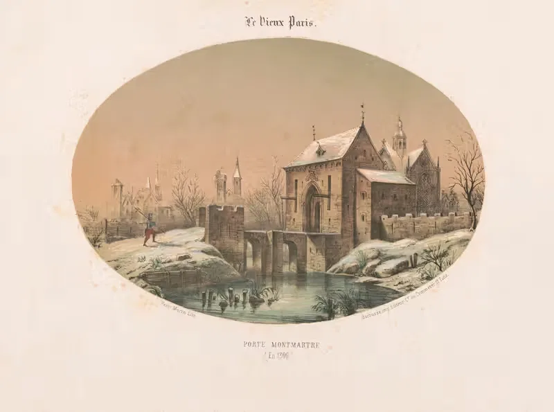 Porte montmartre (en 1300) — Henri Morin