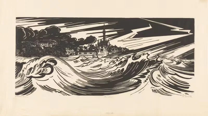 Ураган by Иоганнес Фредерик Энгельберт тен Клоостер, 1921 — digital art print download