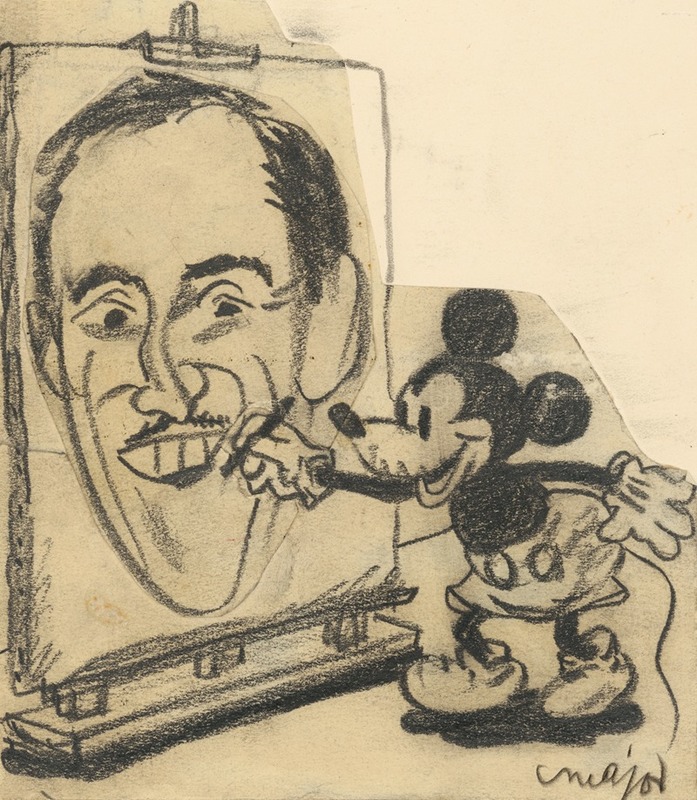 Walt Disney by Генри Мейджор, c. 1928 — digital art print download