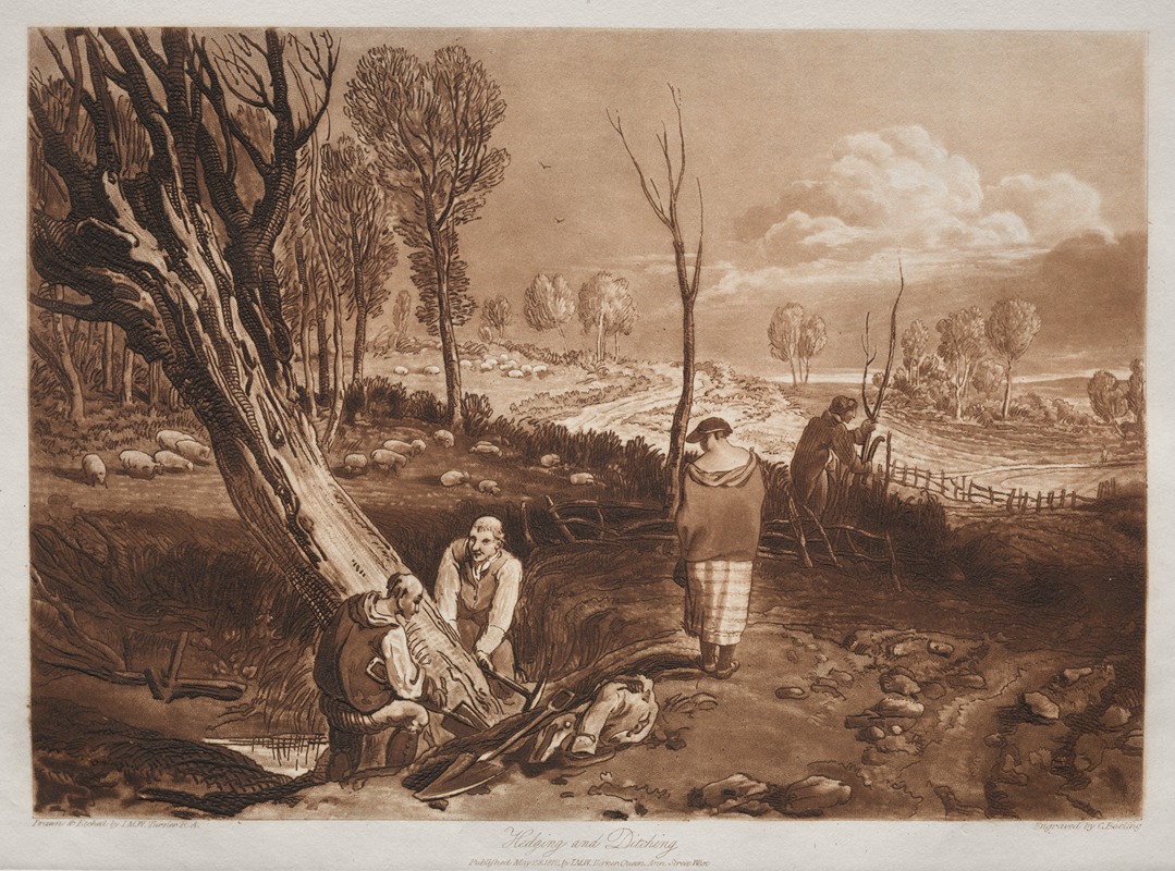Hedging and Ditching by Joseph Mallord William Turner — digital art print download