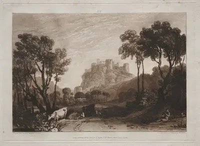 The Castle above the Meadows by Joseph Mallord William Turner — digital art print download