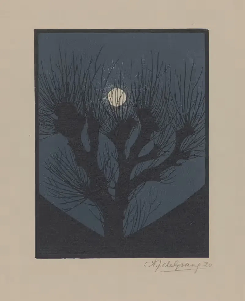 Лунная ночь by Джули де Грааг, 1920 — digital art print download