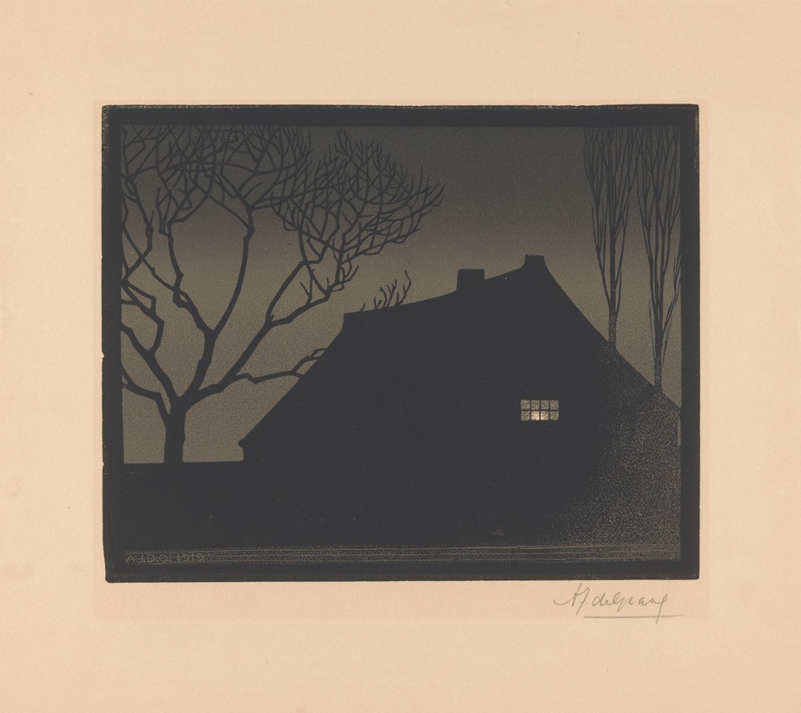 Зимний вечер by Джули де Грааг, 1919 — digital art print download