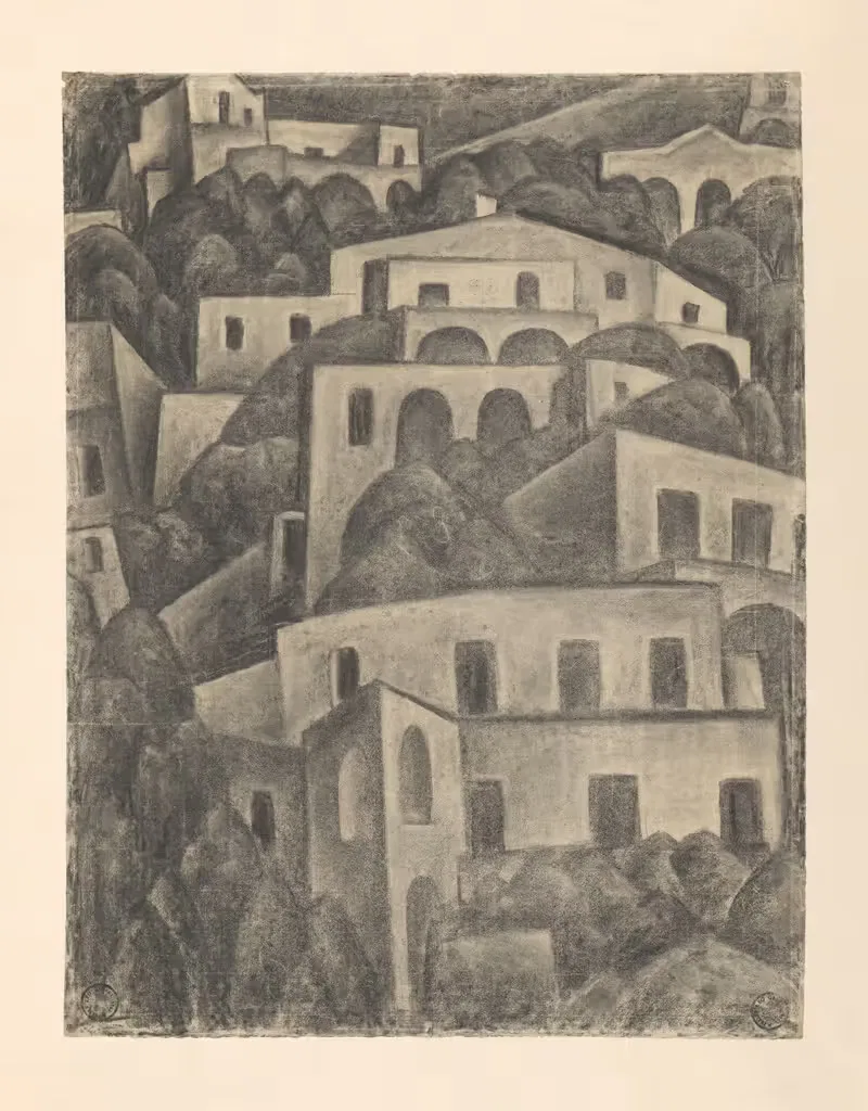 Вид на Позитано by Лео Гестел, 1924 — digital art print download