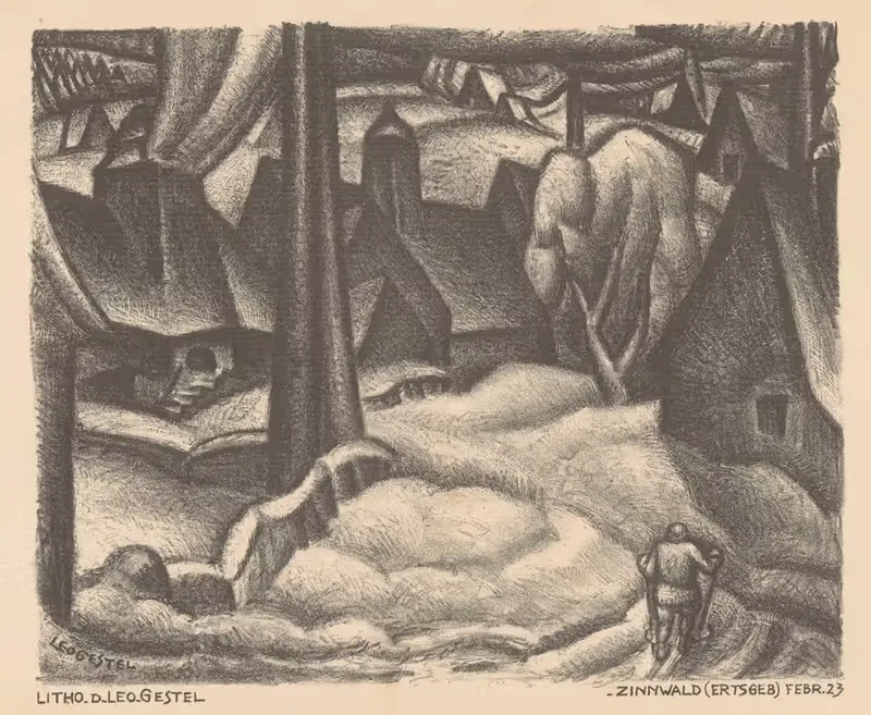 Циннвальд (Эрцгебирге) by Лео Гестел, 1923 — digital art print download
