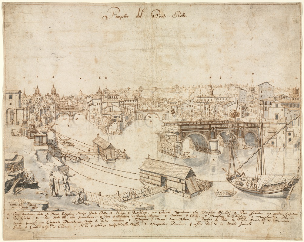 Понте Ротто by Льевен Круйл, 1665 — digital art print download