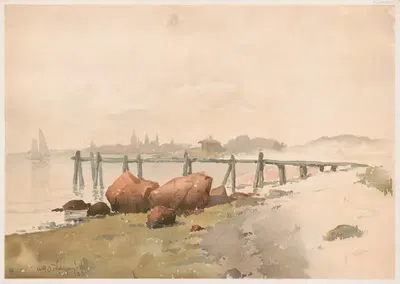 Прогрессивные исследования в акварели №5 by Уильям С. Робинсон, 1890 — digital art print download