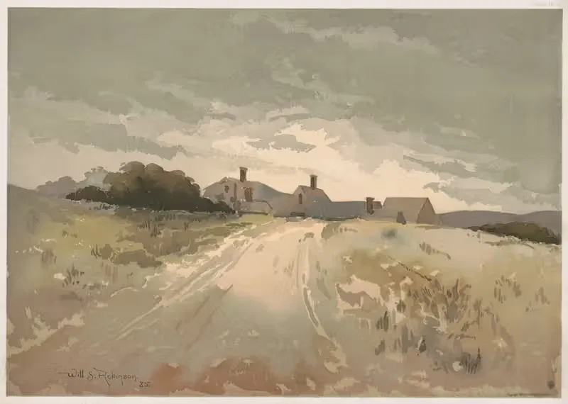 Прогрессивные исследования в акварели № 6 by Уильям С. Робинсон, 1890 — digital art print download