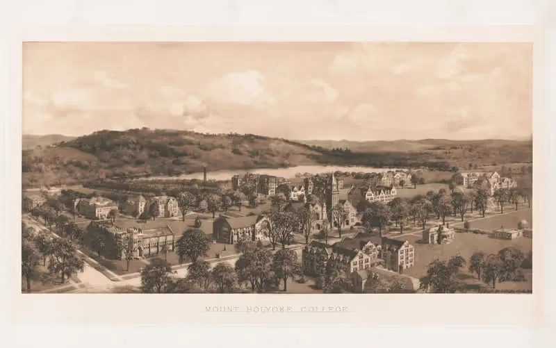 Mount Holyoke College by Richard Rummell, 1908 — digital art print download