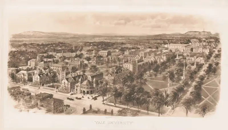 Yale University by Richard Rummell, 1906 — digital art print download