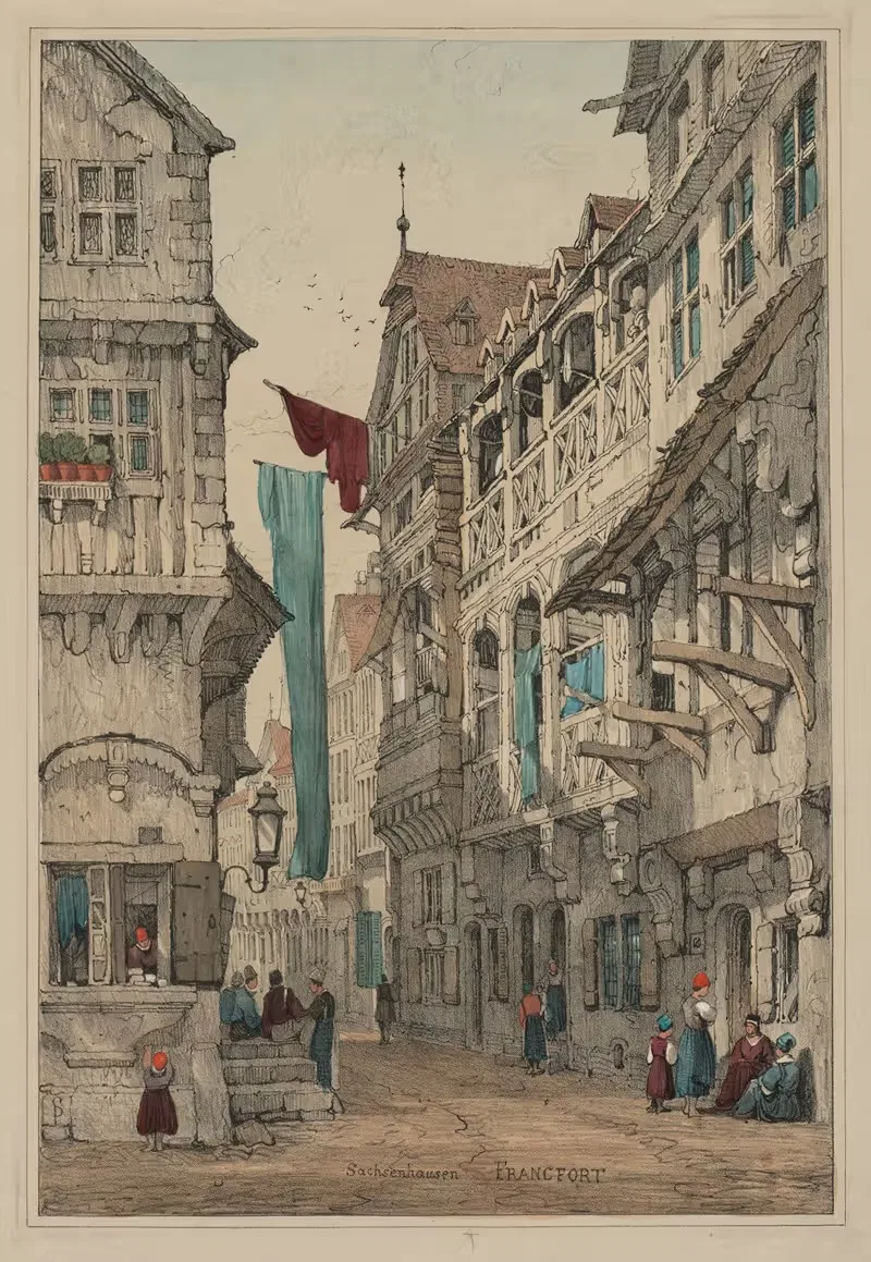 Заключение в Саксенхаузене, Франкфурт by Самуэль Прут, 1833 — digital art print download