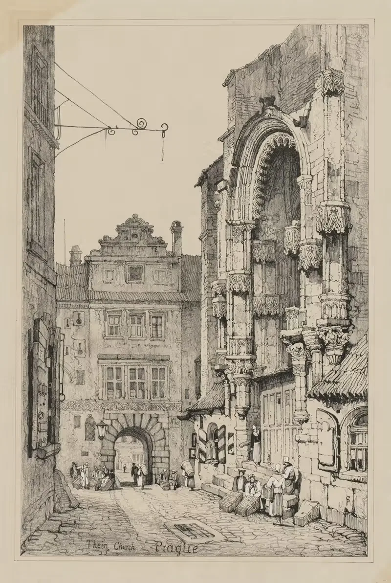 Церковь Тейн, Прага by Самуэль Прут, 1833 — digital art print download