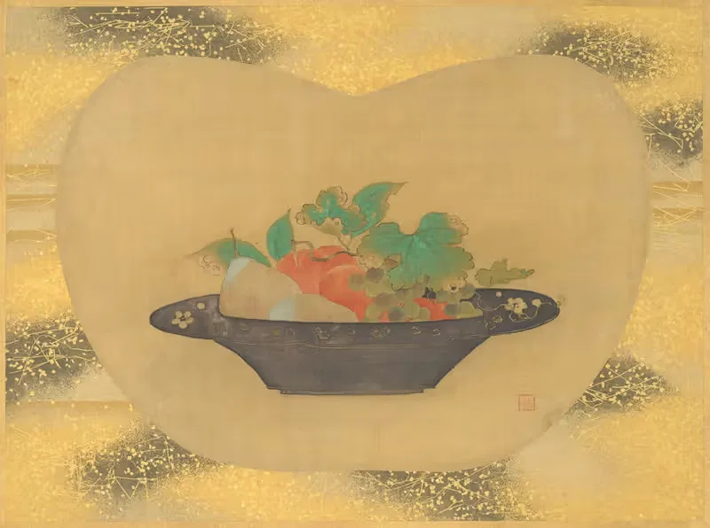 Bowl of fruits — Kanō Tsunenobu