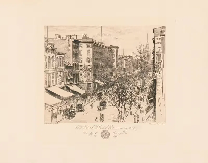 Нью-Йоркский отель, Бродвей, 1867 — Сидни Лоутон Смит
