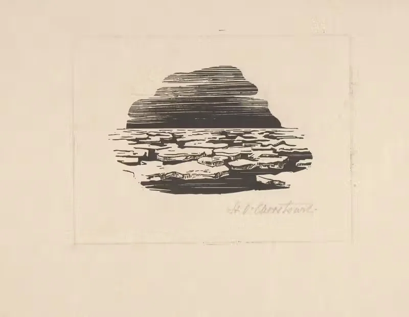 Кры на реке by Станислав Остоja-Хростовский, 1935 — digital art print download