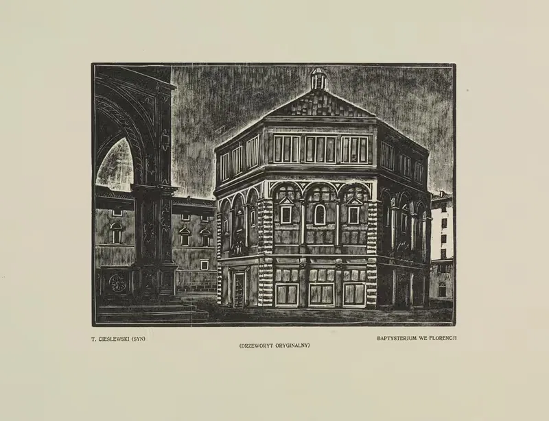 Баптистерий в Кракове by Тадеуш Чешлевский, 1927 — digital art print download