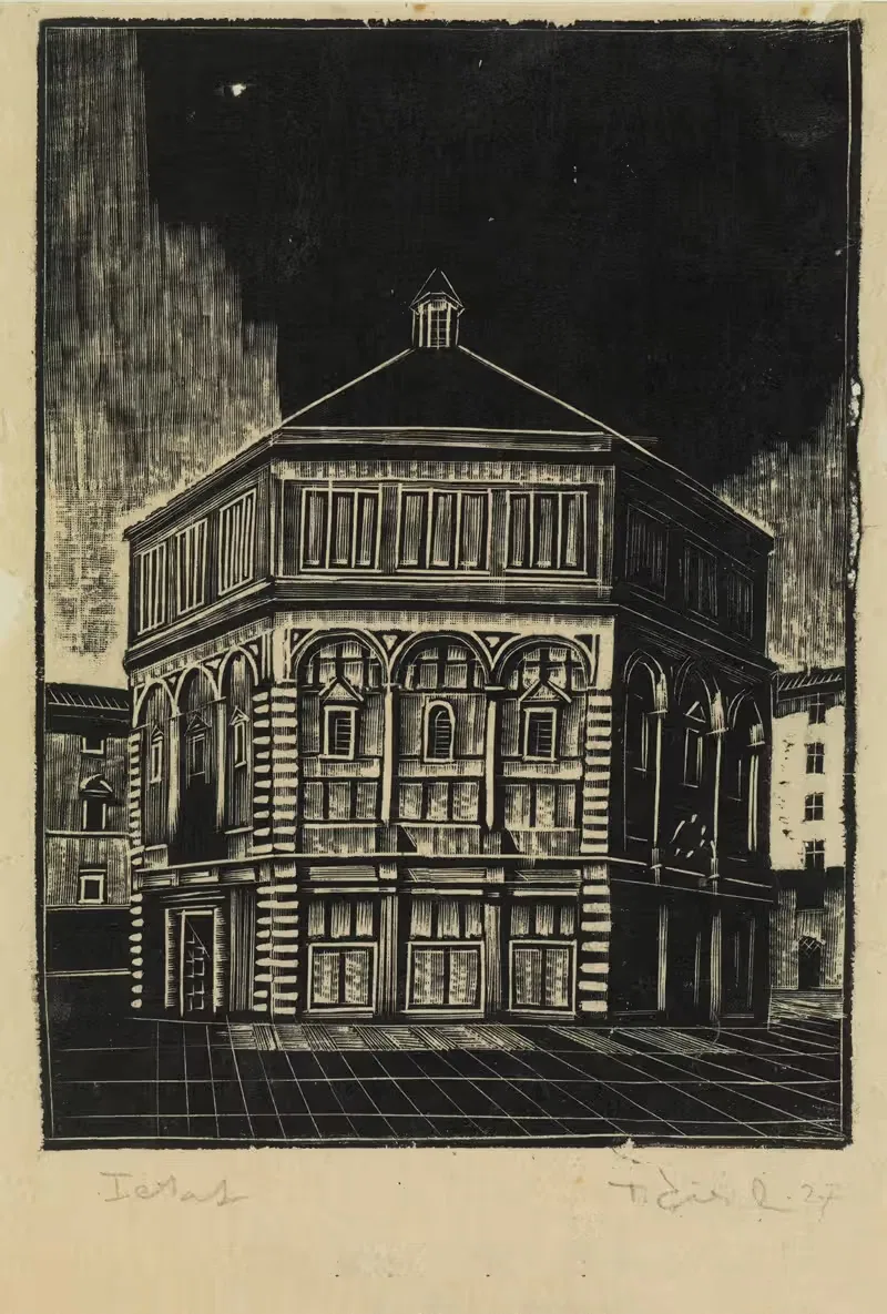 Баптистерий в Кракове by Тадеуш Чешлевский, 1927 — digital art print download
