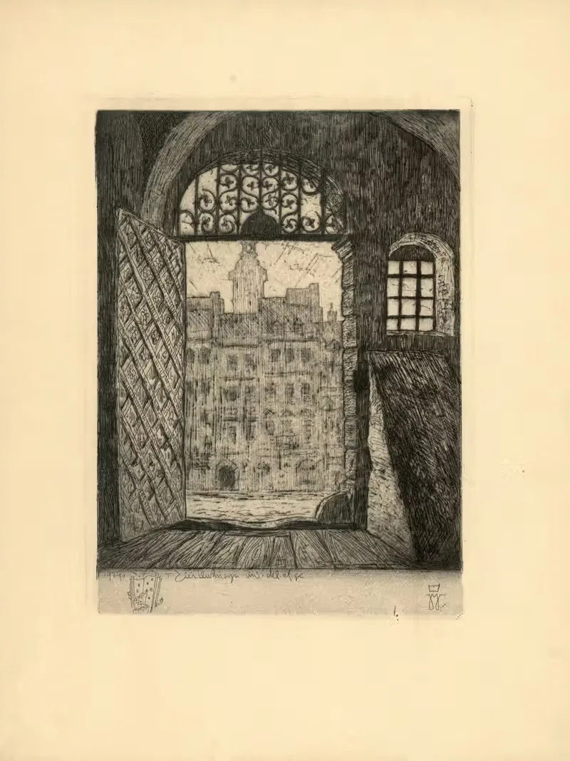 Староместская брама by Тадеуш Чешлевский, 1929 — digital art print download