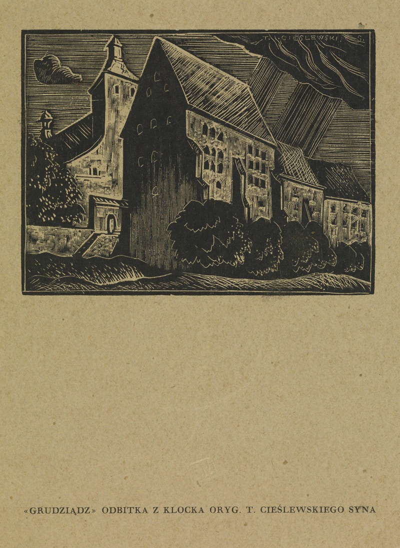 Грудзёндз by Тадеуш Чешлевский, 1933 — digital art print download