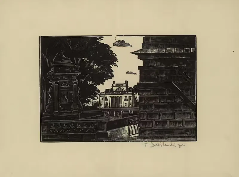 Парк Лазенки by Тадеуш Чешлевский, 1929 — digital art print download
