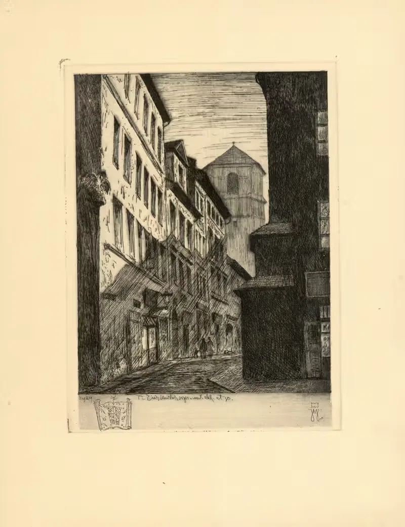 Ulica Piwna by Tadeusz Cieślewski, 1929 — digital art print download