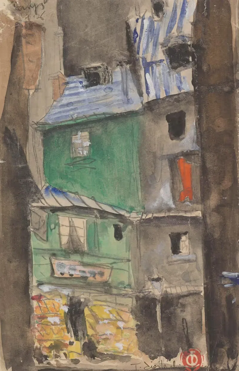 Уголок в Париже by Тадеуш Чешлевский, 1926 — digital art print download