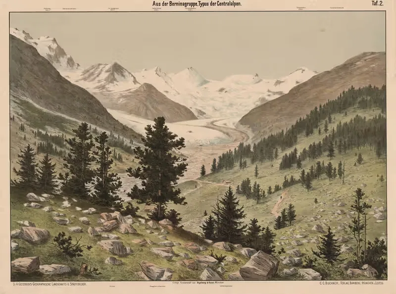 Aus der Berninagruppe. Typus der ACentralalpen — Vogelsang & Kaiser