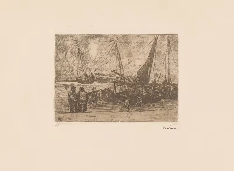 Бомбы на пляже by Виллем де Зварт, 1890-1893 — digital art print download