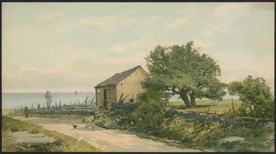 Дорога к берегу by Уильям Ньютон Бартоломью, 1892 — digital art print download