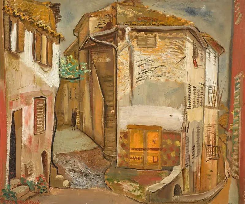Французский провинциальный город by Борис Григорьев — digital art print download