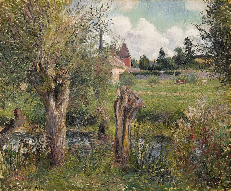 Берега Эпты в Эрагни by Камиль Писсарро, 1884 — digital art print download