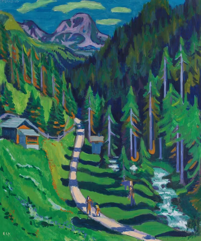 Sertigweg by Ernst Ludwig Kirchner, 1937 — digital art print download